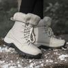 Winter Couple Snow Boots High Top Men And Women Hiking Shoes Cotton Shoes Comfortable Warm Plus Velvet Non-Slip Elderly Shoes