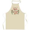 Tablier De Cuisine - Djamila « La Vie Est Plus Jolie » - Impression Bretonne - Coton Épais - Liens Ajustables
