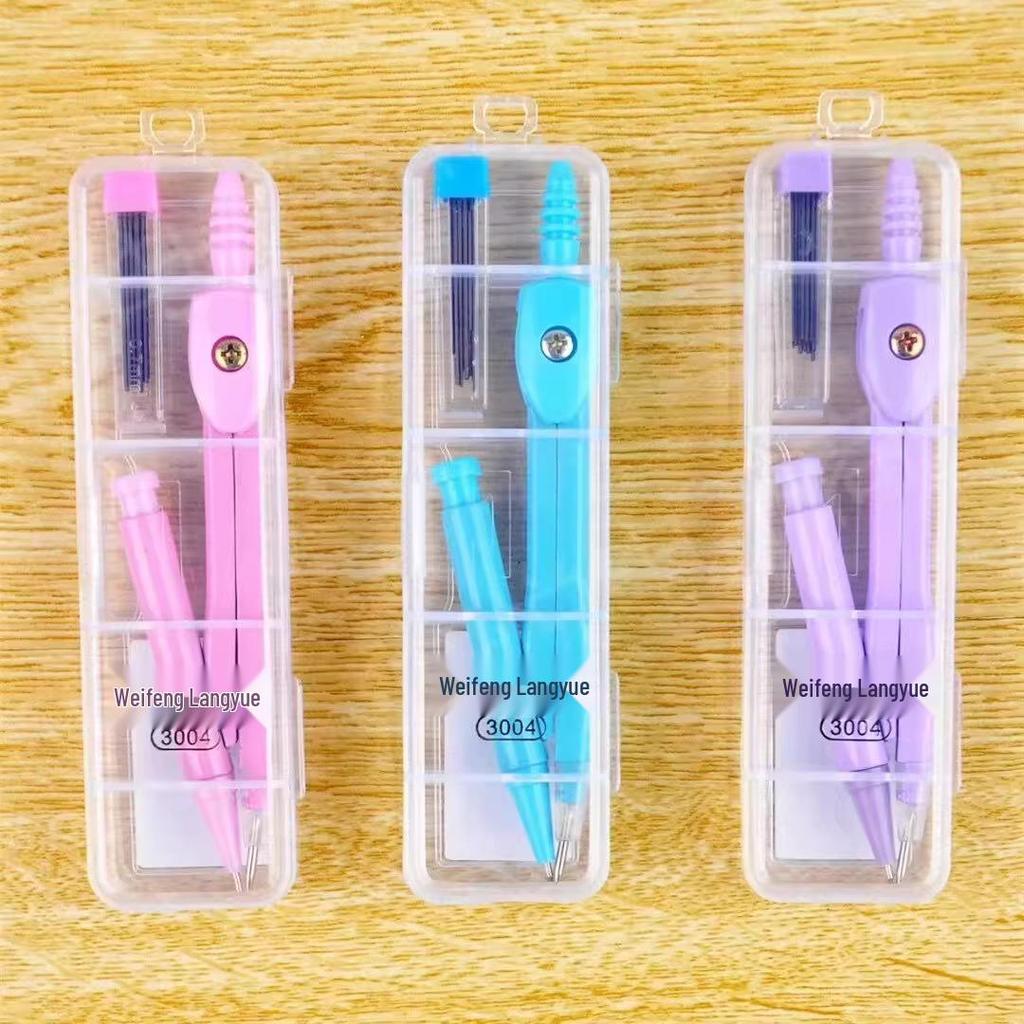 Junior High Alloy Compass Set: Exam & Design Drawing Tool for Students