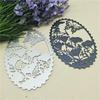 Oval Butterfly Art Background Metal Stencil Embossing Cutting Dies for Diy Scrapbooking Paper  Stamps for Card Embossing Craft Decor