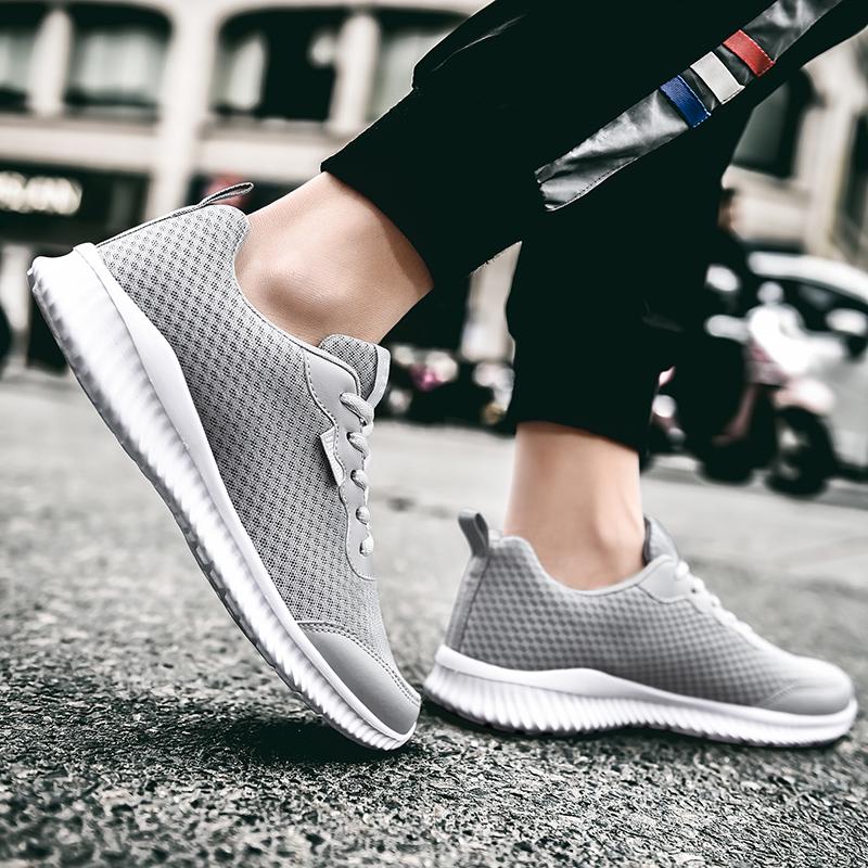 Сверхлегкие кроссовки большого размера с дышащей сеткой для бега по реке вверх по течению — фото 5