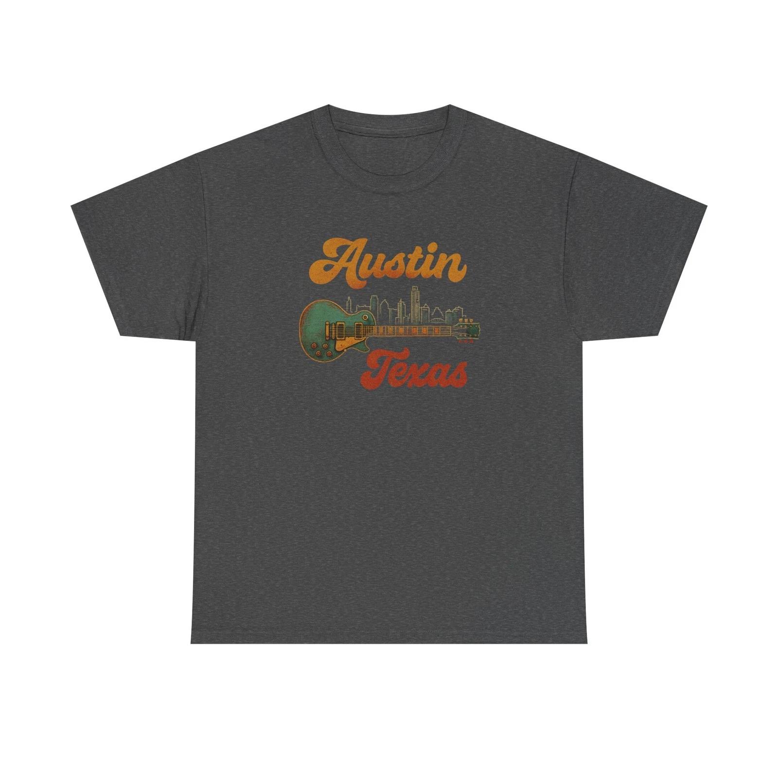Unisex Austin Texas Guitar Shirt - Longhorns Shirt, Music Lovers Gift, [...] 3XL