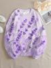 Fashion Flower Women round-neck sweatshirt 3D Print Y2k Streetwear Autumn Sweatshirts Oversized Pullovers Woman Clothing Tops
