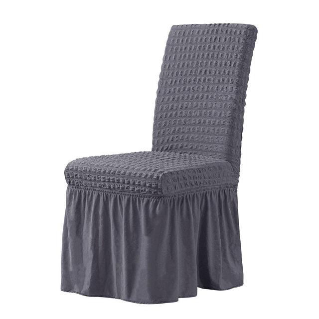 1 Piece Bubble Lattice Elastic Chair Covers Office Chair Cover With Back Spandex Chair Covers For Kitchen/Dining Room