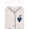 Benetton Heart Apple Point Hooded Cardigan Bakcf1611