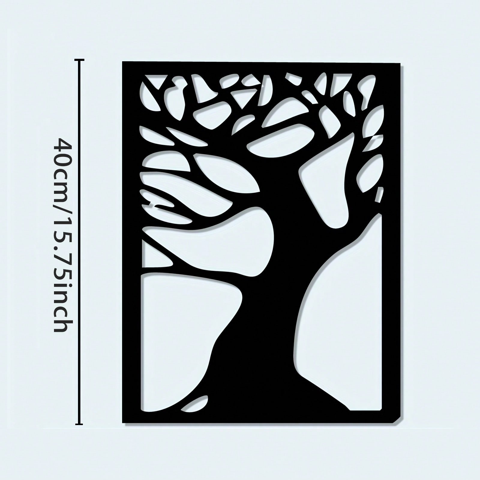 

Metal Tree Outline Wall Art Heavy Duty Rust Proof Minimalist Design Farmhouse Decor Holiday Gift різнокольоровий