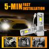 1pcs 2Pcs H3 LED Headlight Bulb Canbus No Fan High Beam 6500K White  3000K Yellow Car truck LED Fog Light Driving Lamp DRL 12V -24V