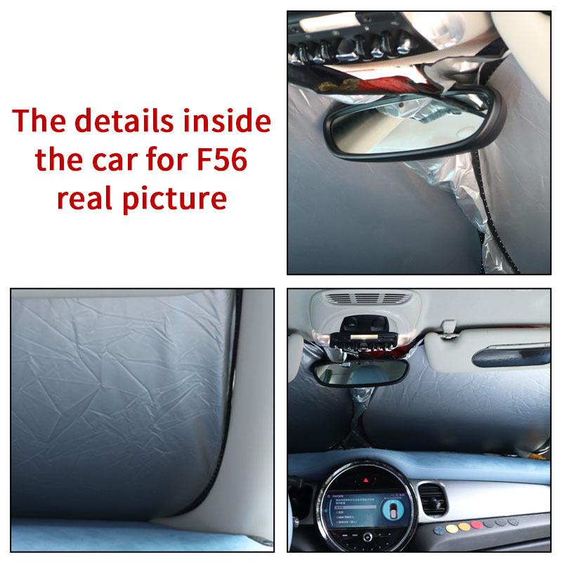 Tendalino Parasole per Parabrezza Auto Per Mini Cooper S R56 R50 F56 R53 F55 R60 R55 R52 F54 F57 F60 R57 One R58 Parasole per Parabrezza
