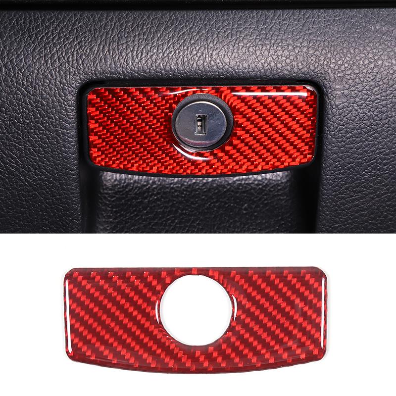 For Subaru Forester 2013-2018 Red Soft Carbon Fiber Interior Kit Dashboard Console Gear Shift Panel Decoration Trim Stickers