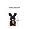 Hugs Baby Genuine Plush White Rabbit Holding Carrot - Creative Gift Toy