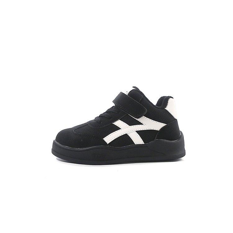 Children's Fleece-lined Sneakers, New Autumn and Winter Models, Boys' Shoes, Double-layer Cotton Sports Shoes, Soft-soled Versatile Girls' Casual