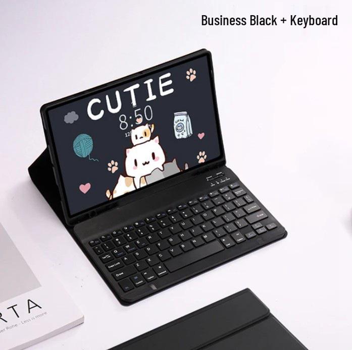 Bluetooth Touch Keyboard for Samsung Tab S9/S10/S7 FE Plus 12.4-inch & S6 Lite Protective Case