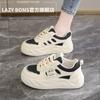 Bread women's shoes spring versatile casual niche original board shoes student sports thick sole heightening little white dad women's shoes