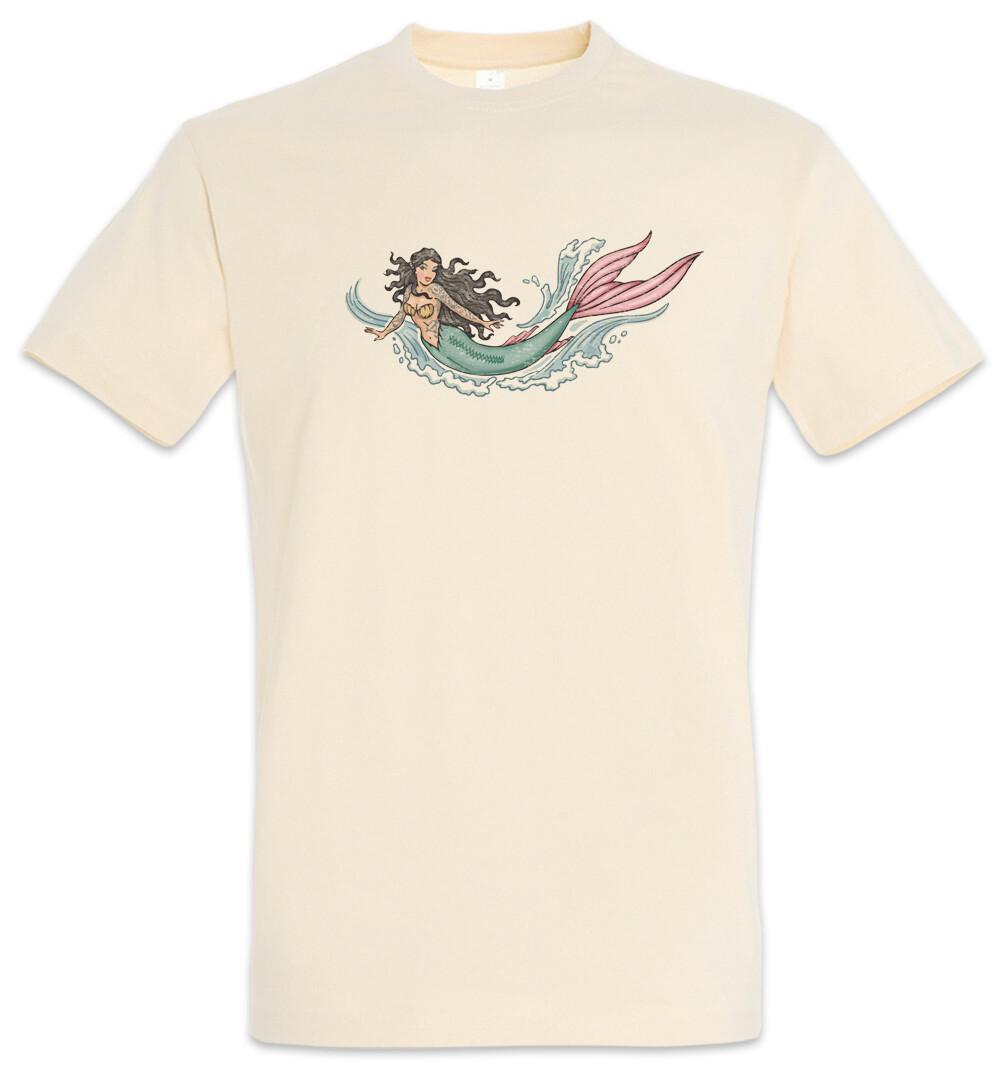 Mermaid II Men s T-Shirt Mens Womens Tees Top Sailor Sailor Sailor Tattoo Mermaid Ship 4XL