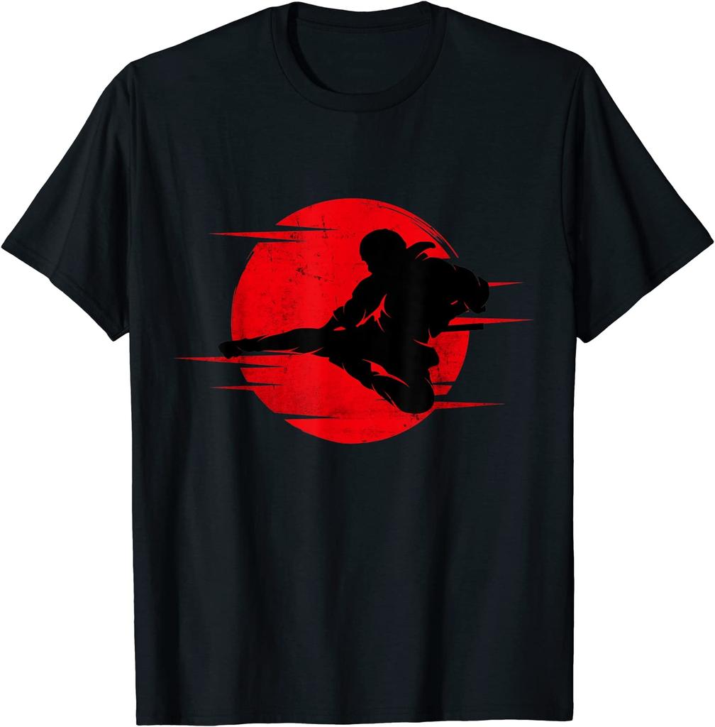 Karate Shadow Judo Martial Arts Japan Kung Fu Taekwondo T-Shirt Size S-5XL