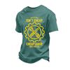 Men's Loose Fit Casual Short Sleeve T Shirt Labor Day Printed Graphic Tee Crew Neck Comfortable Top for Everyday Wear