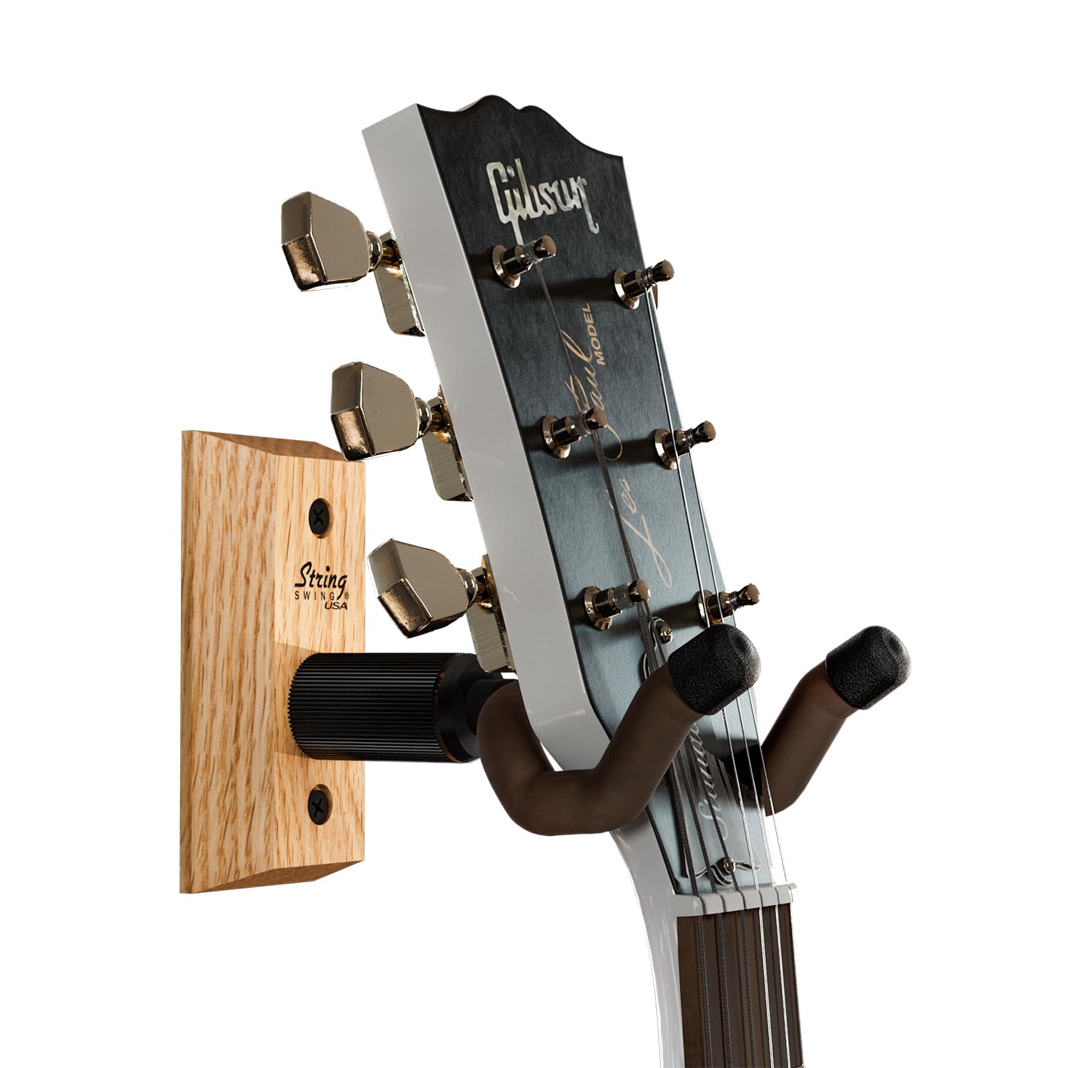 

String Swing CC01K Guitar Hardwood Guitar Holder with Design for Acoustic and Electric Guitars Hanger, Wall-Mounted, Anti-Slip, Damage-Resistant
