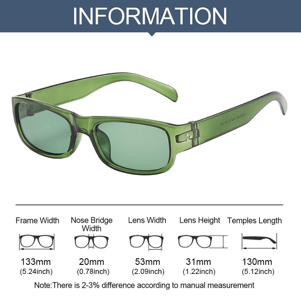 UV400 Protection Black Shades Narrow Square Frame Driving Glasses  for Women Men