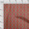 oneOone Cotton Flex Fabric Diamond & Swirl Ikat Print Fabric BTY 40 Inch