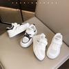Boys little white shoes breathable spring and autumn 2025 board shoes children's mesh shoes girls shoes sports shoes older children's mesh children