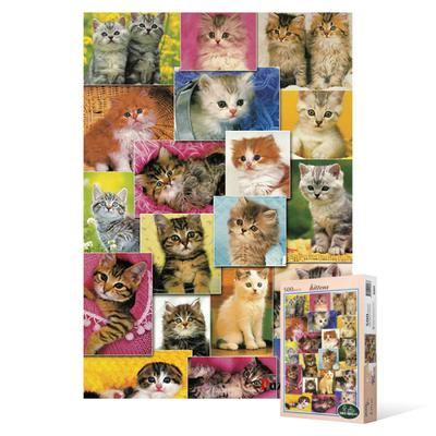 500-teiliges Puzzle – süße Katzenfamilie, beliebtes koreanisches Puzzle