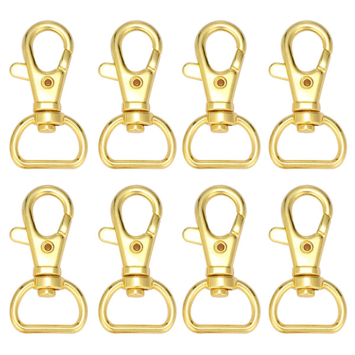 

20 вращающихся рычажных застежек для рюкзаков, сумок, детали ручной работы (Внутренний диаметр 15 мм, Золотой)