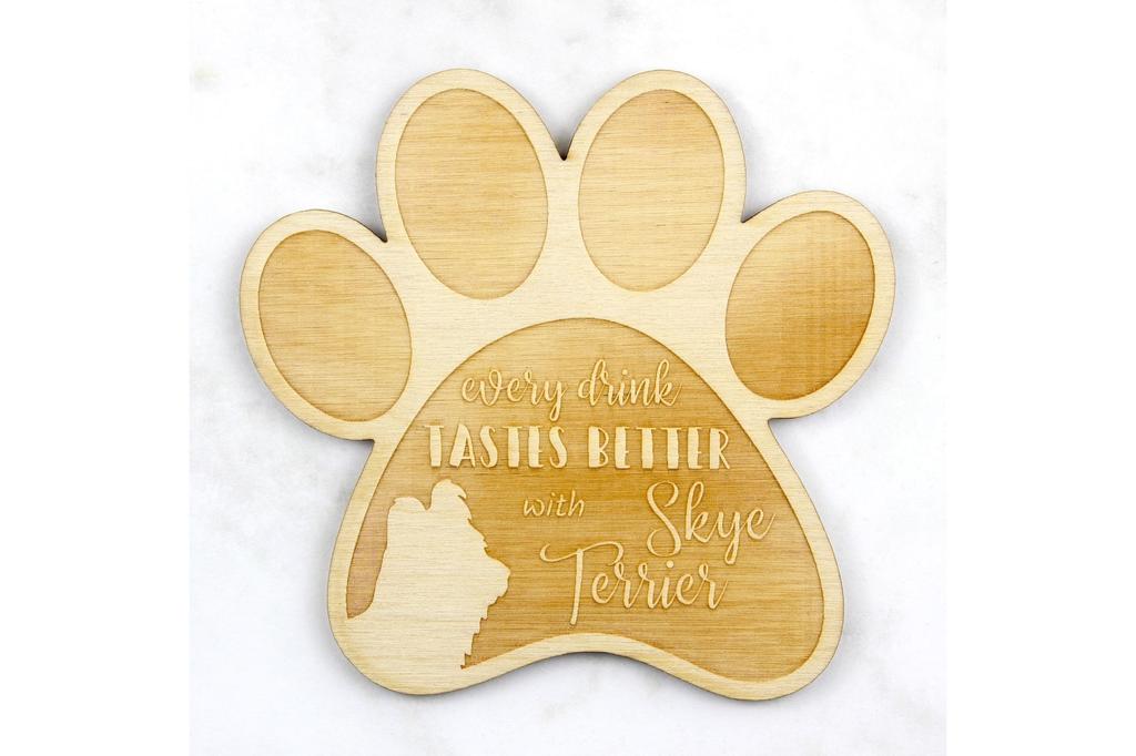 Silky Terrier - Coaster de cană, coaster gravat cu câine, cadou pentru iubitorul de câini marca Art-Dog