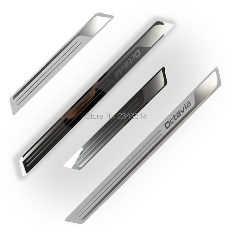 Per Skoda Octavia A5 A7 A9 2015- Accessorio Acciaio Inossidabile Battitacco Auto Piastra di Battuta Protezione Proteggi Pedale Copertura Decorativa Styling