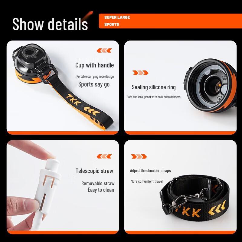 TKK Large Capacity Portable Water Bottle
