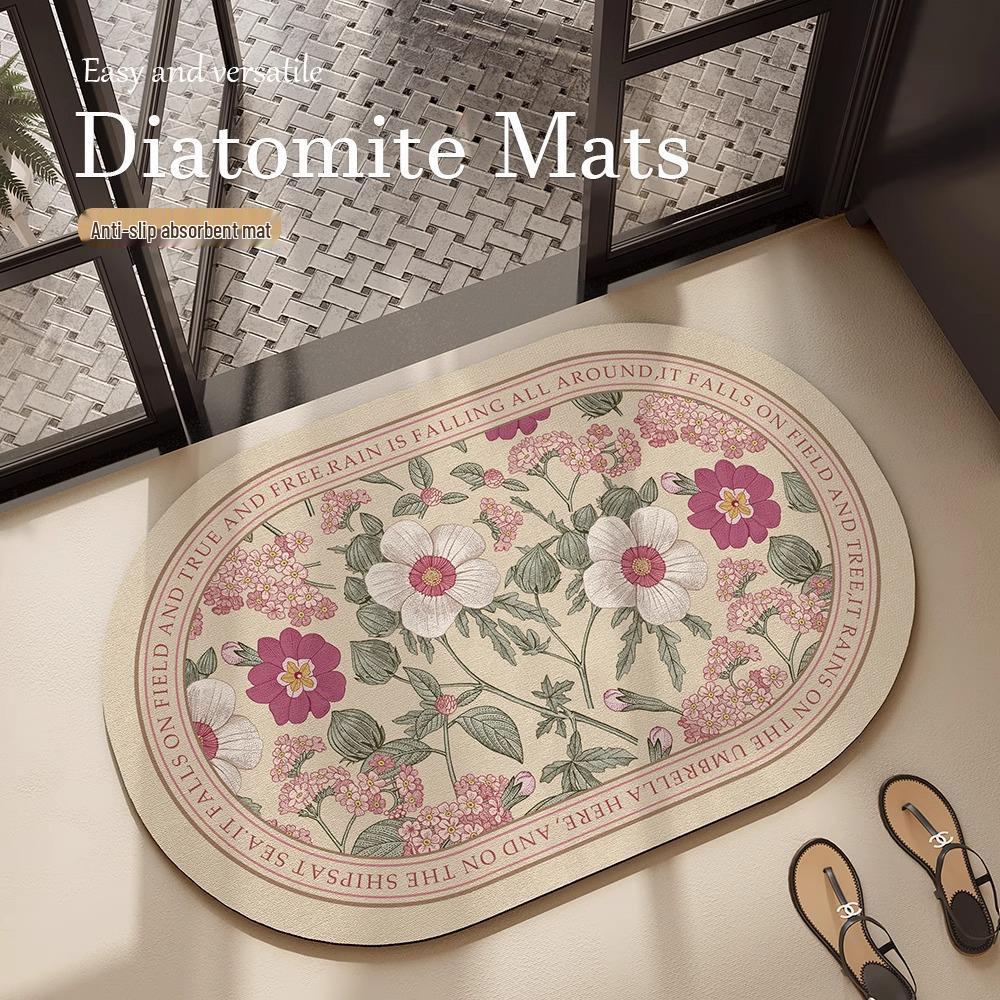 

Baroque American Oval Diatomaceous Earth Bath Entrance Mat 40x60cm (Diatomaceous Earth 3.5mm)