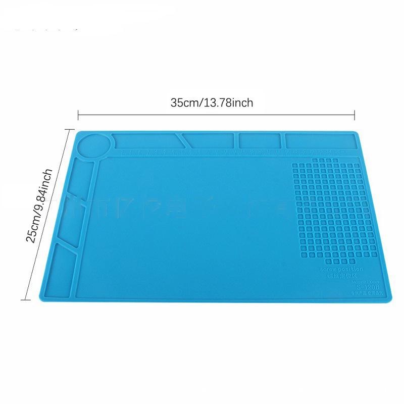 Silicone Work Mat Heat Resistant Anti-Static Magnetic Mat For Electronic Phone Laptop Watch Repair