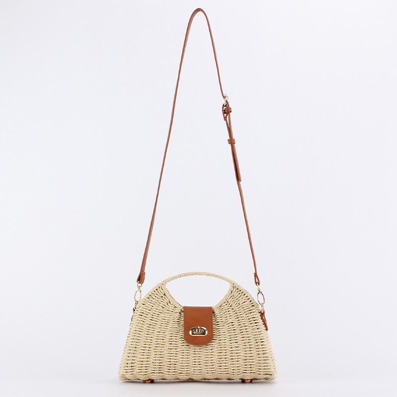 

Trendy High-Quality Woven Paper Rope Crossbody Bags