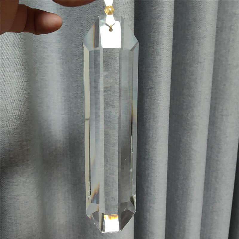 Honor of Crystal 120mm 100mm 76mm Crystal Prism Crystal Sun Catcher Wind Chimes Hanging Prism Pendant 100MM
