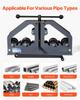 Tube Roller Bender Max 1-1/2" Manual Tube Pipe Roller Bender with 6 Dies