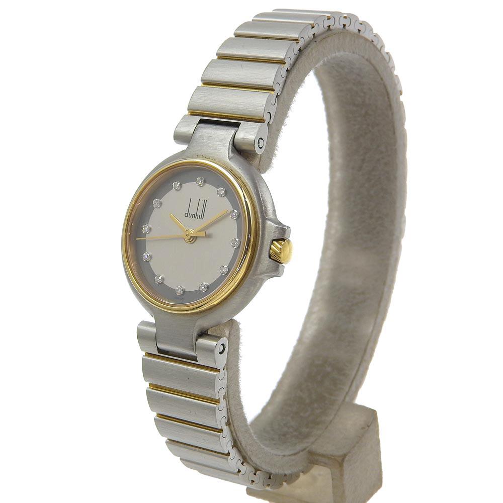 Dunhill Millennium Watches 12P diamond grayDial Stainless Steel Quartz Analog display Women Used