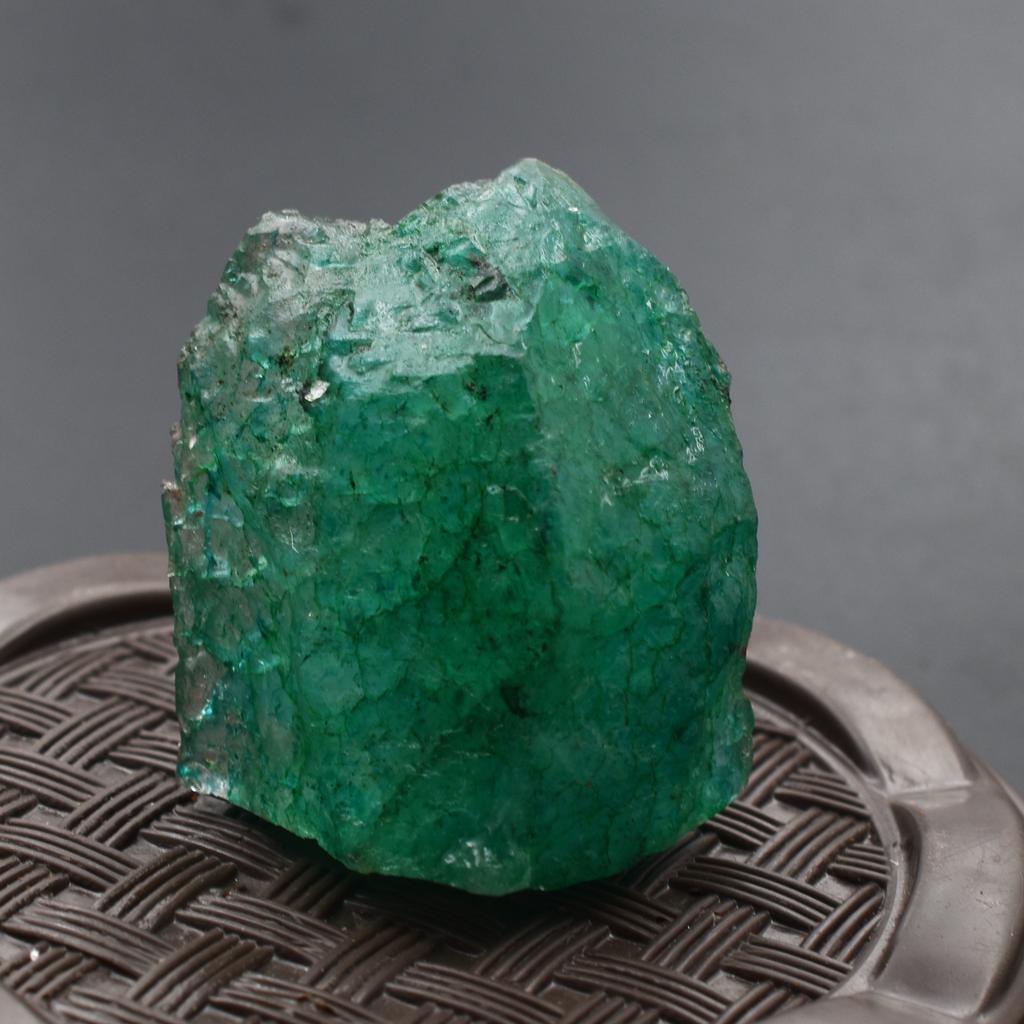 272.05 Ct Earth Mined Natural Emerald Huge Rough CERTIFIED Green Loose Gemstone am00-25-Sa