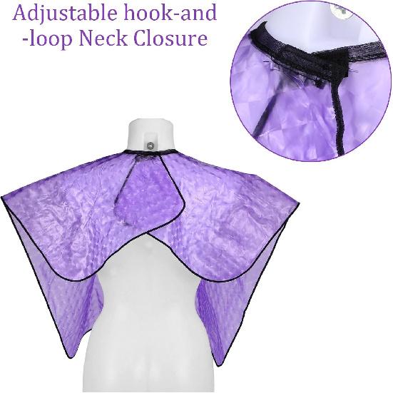 Waterproof Post Surgery Shower Cape Cover, Waterproof Hair Dye Cape Short Comb-Out Capes Cover for Makeup Apron Hair Color Bleach, Post Surgery