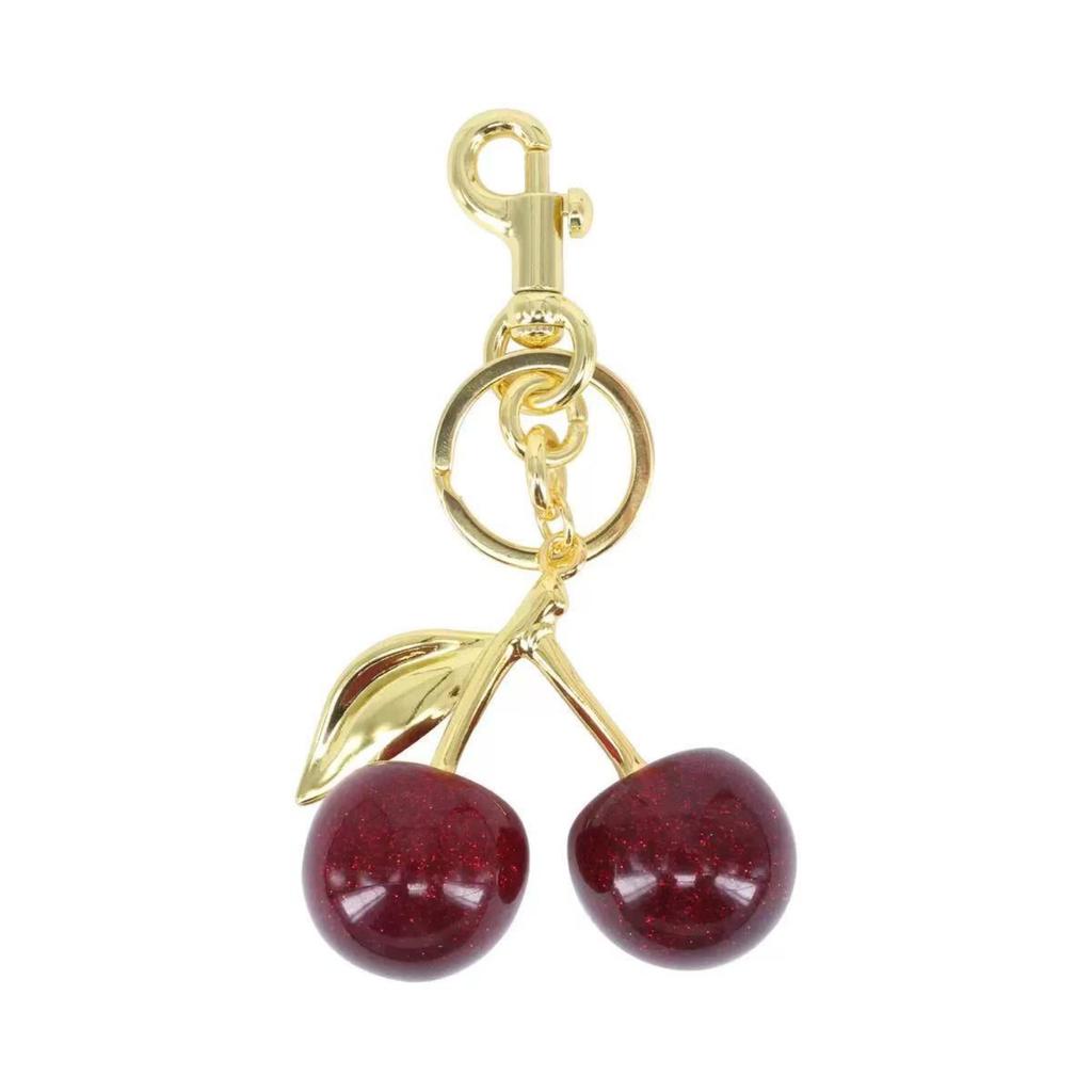 Cherry Keychain Bag Charm Pendant for Women Elegant Car Key Holder Couple Gift Metal Alloy Accessories for Handbags and Backpacks