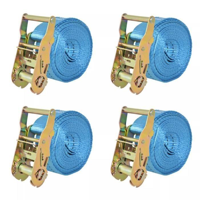 VidaXL Tie-down Strap 4 Pcs 2 Tons 6 M X 38 Mm Blue