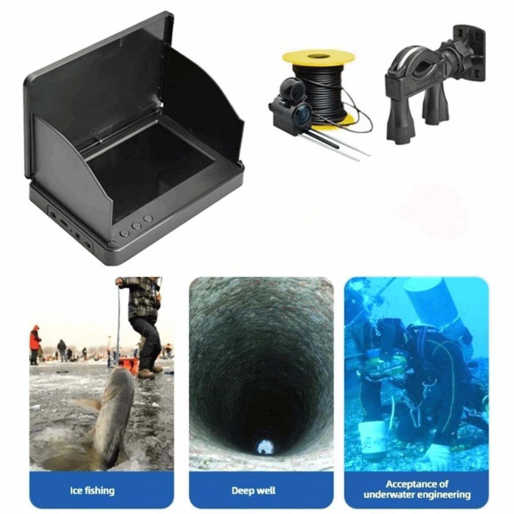 Handheld Underwater Fishing Camera 4.3 Inch LCD Portable Fish Depth Finder Winter Fishing