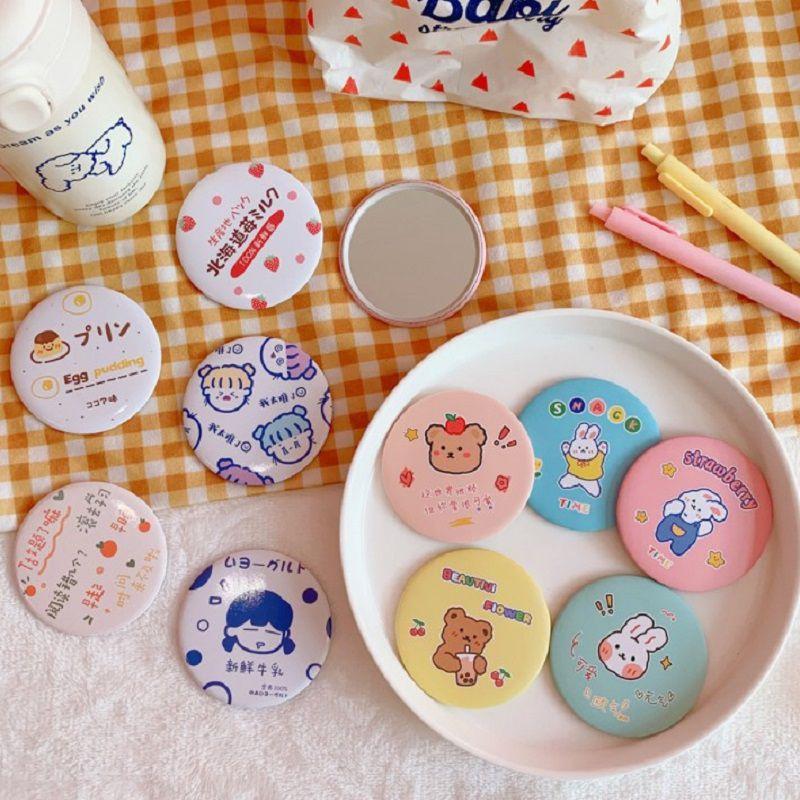 Fashion Mini Makeup Mirror Pocket Compact Cosmetic Vanity Girls Mirror