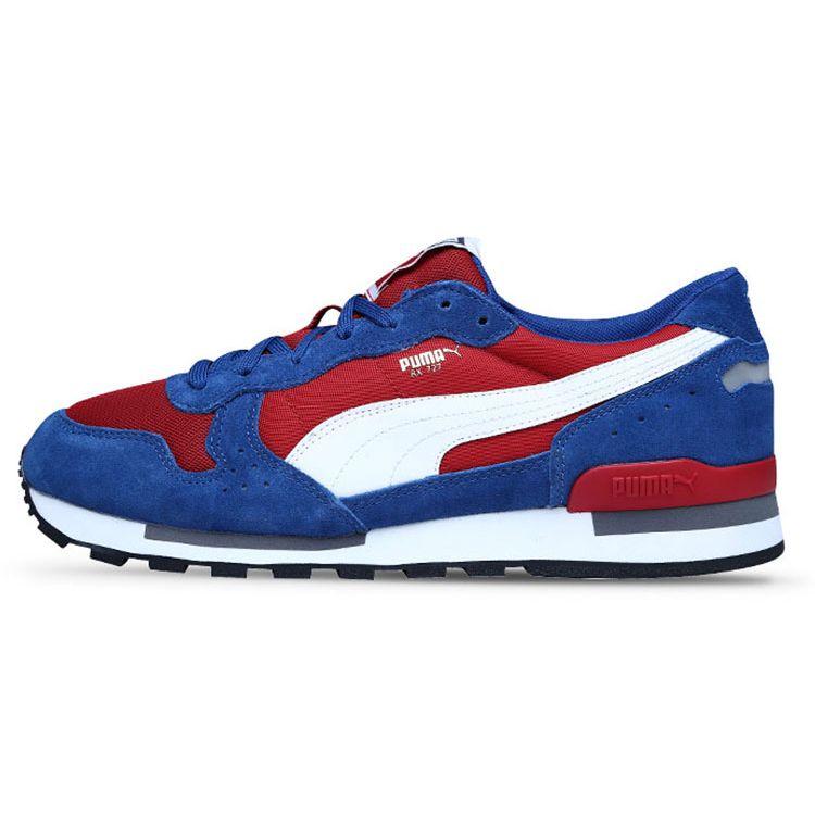 Puma Rx-727 Comfortable Sports Mesh Low-Top Running Shoes Unisex Sneaker Red Blue 362580-04