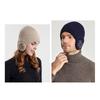 Thickened Snowflake Knitted Hat Windproof Ear Protection Hat Fashion Winter Plain Hats  Unisex