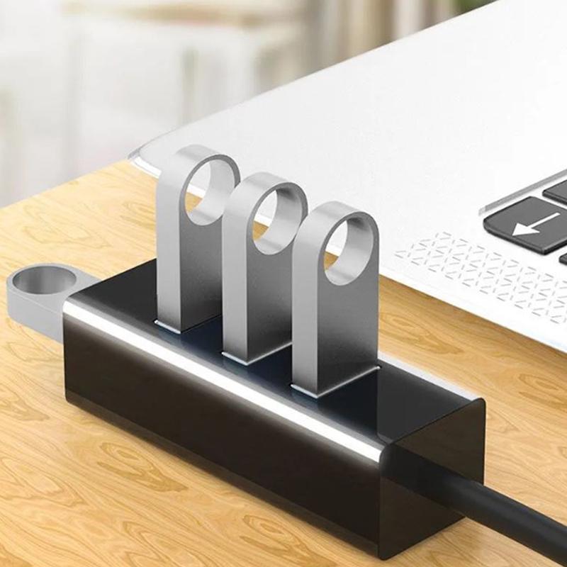 USB ჰაბი მრავალი USB სპლიტერი ჰაბი გამოიყენეთ დენის ადაპტერი 4 პორტი მრავალჯერადი ექსპანდერი