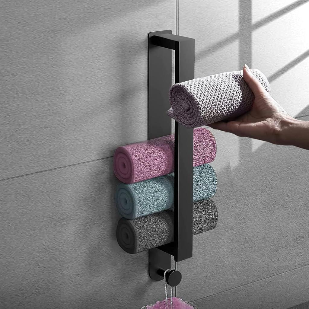 Stainless Steel Hand Towel Bar, Bathroom Accessory, Wall-mounted Towel Rack, Towel Holder Bar, Modern Decorative Design, No Drilling Required