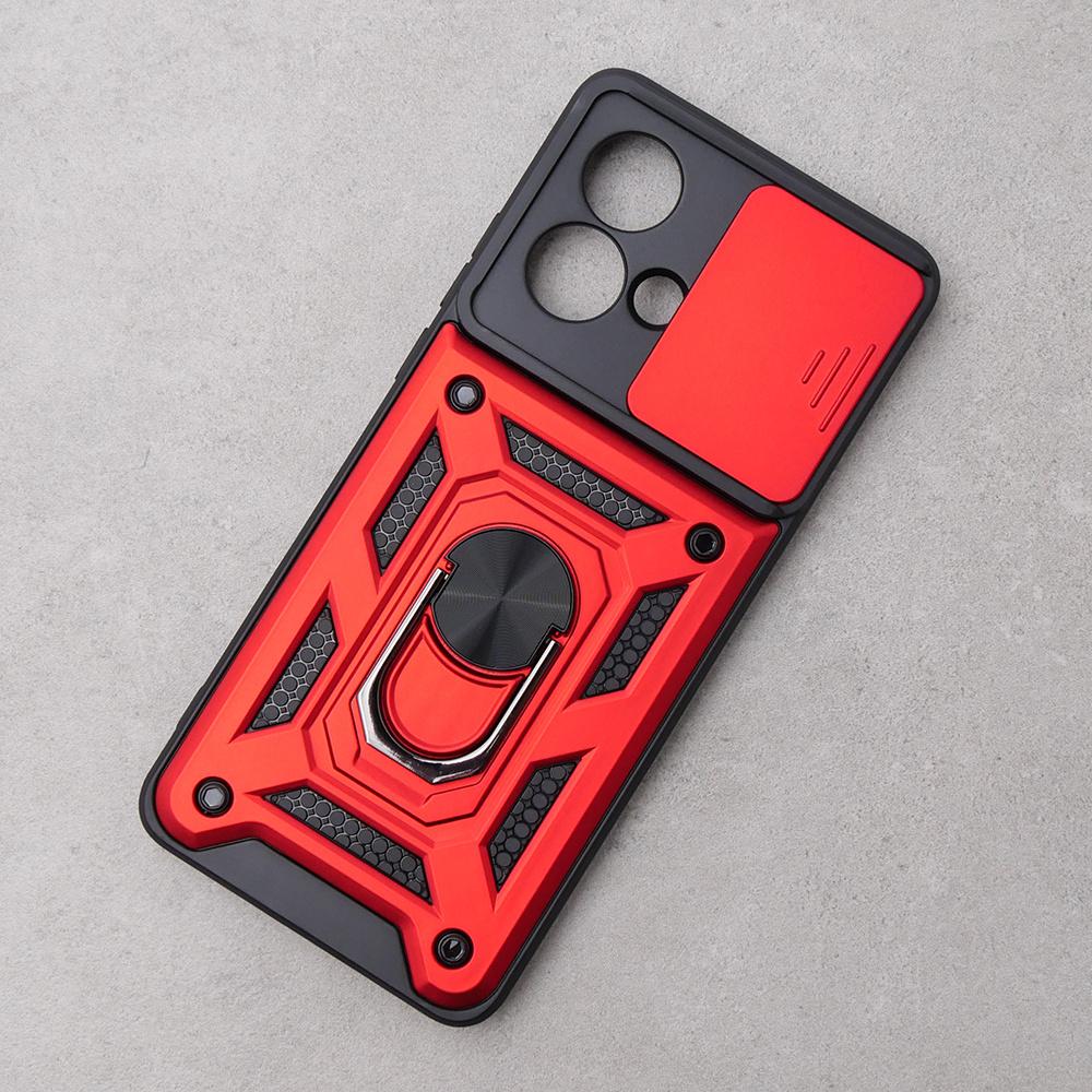 Armored case for Motorola Edge 40 Neo, CamShield Slide, red