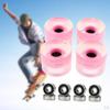 4 Pack PU Flashing Wheels 70mm 78a Replacement for Longboard Skateboard