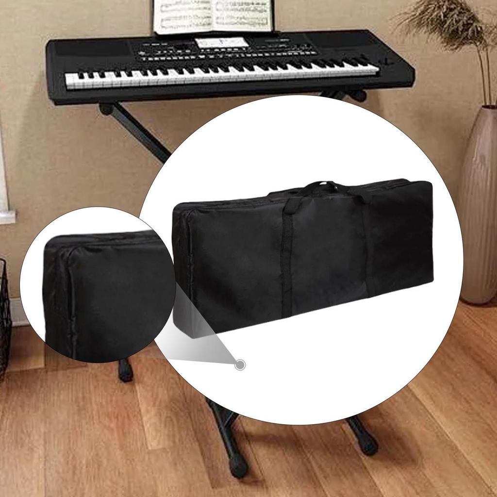 Elektrisches Klavierkoffer Tastatur Weich mit Griffen Oxford-Stoff Tragbar Gig-Tasche