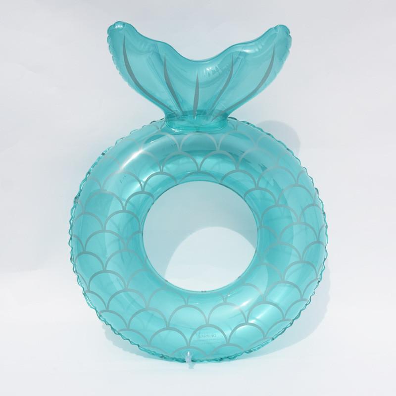 

Adult And Child Thickened Mermaid Tail Swimming Circle Water Toy Backrest With 60 cm зелёный
