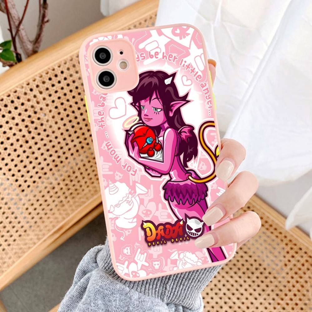 

DADA Devil For Silicone Matte Phone Case For iPhone 16 Pro Max 15 14 13 12 11 X XS MAX iphone 15pro max